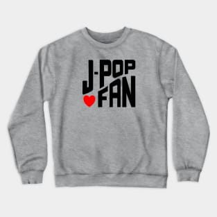 J-POP fan with heart on a curve Crewneck Sweatshirt